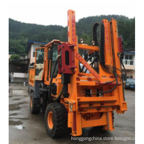 Honggong Highway Guardrail Piling machines